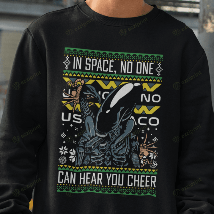 No One Can Hear You Cheer Alien T-Shirt