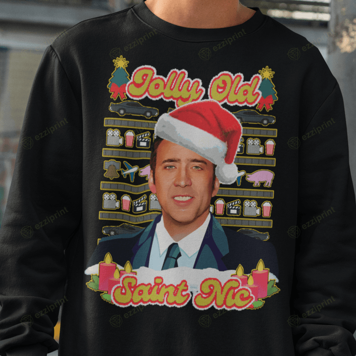 Saint Nic Nicolas Cage Christmas T-Shirt