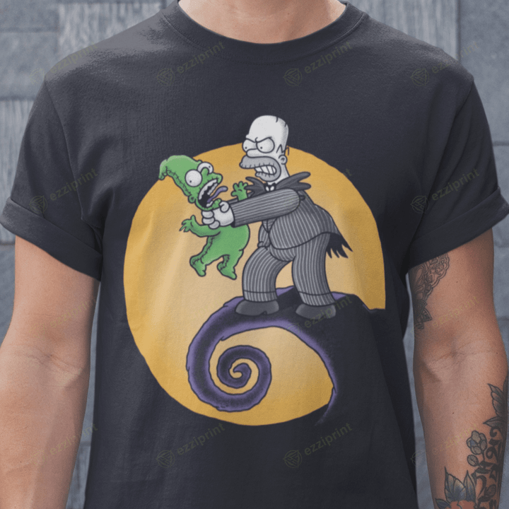 Why You Little Before Christmas The Nightmare Before Christmas The Simpsons Mashup T-Shirt