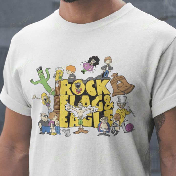 Rock Flag Eagle Schoolhouse Rock! It's Always Sunny in Philadelphia Mashup T-Shirt