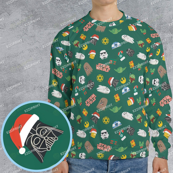 Star Wars Christmas Pattern Sweatshirt