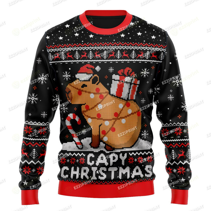 Capy Christmas Capybara Sweater