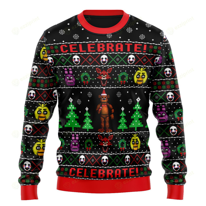 Celebrate Five Nights At Freddy's Christmas Sweater