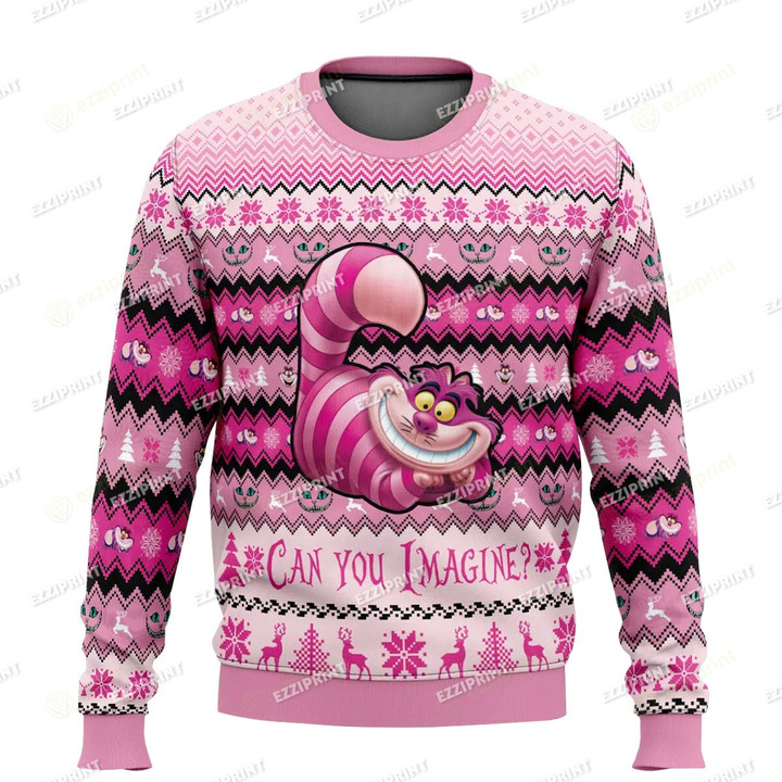 Cheshire Cat Alice in Wonderland Christmas Sweater