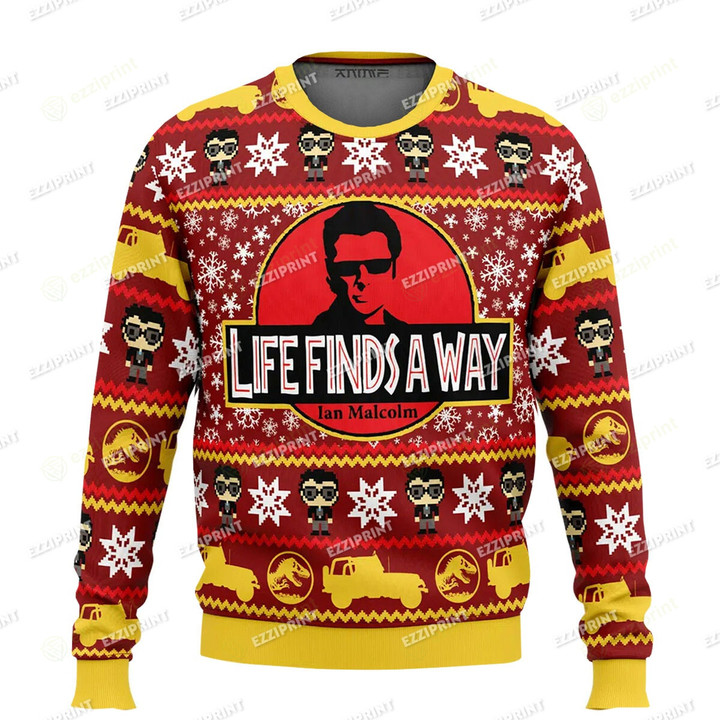 Life Finds A Way Jurassic Park Christmas Sweater