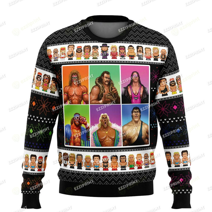 WWF Wrestling Legends Christmas Sweater