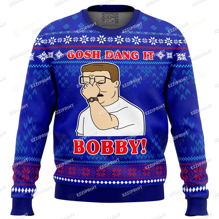 Gosh Dang It Bobby King Of The Hill Ugly Christmas Sweater