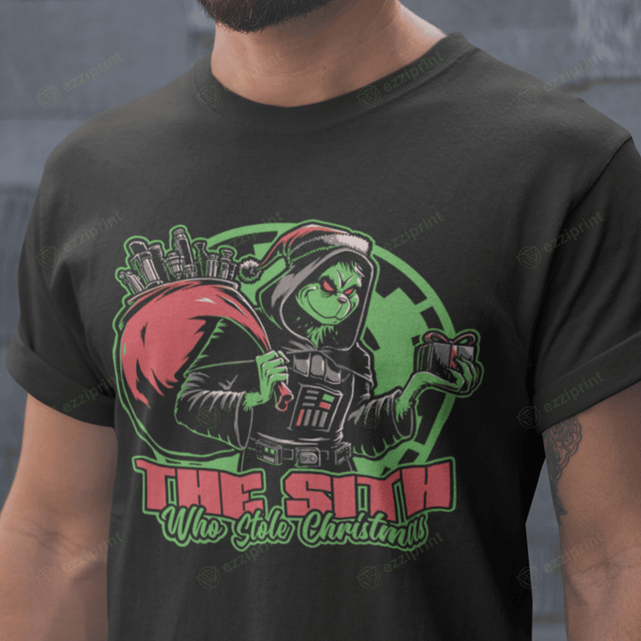 The Sith Stole Christmas How the Grinch Stole Christmas Star Wars Mashup T-Shirt