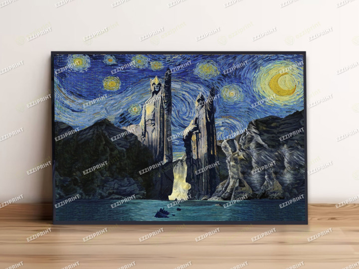Argonath The Starry Night Poster