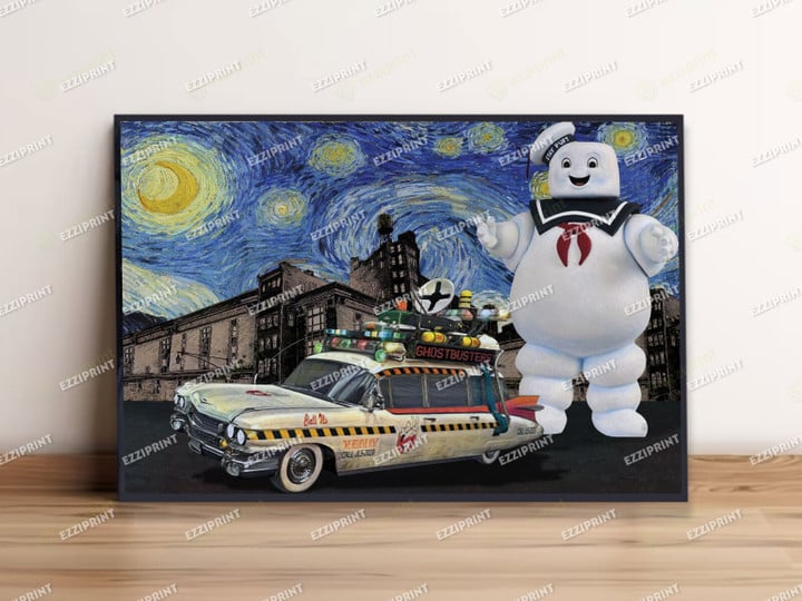 Ghostbusters The Starry Night Poster