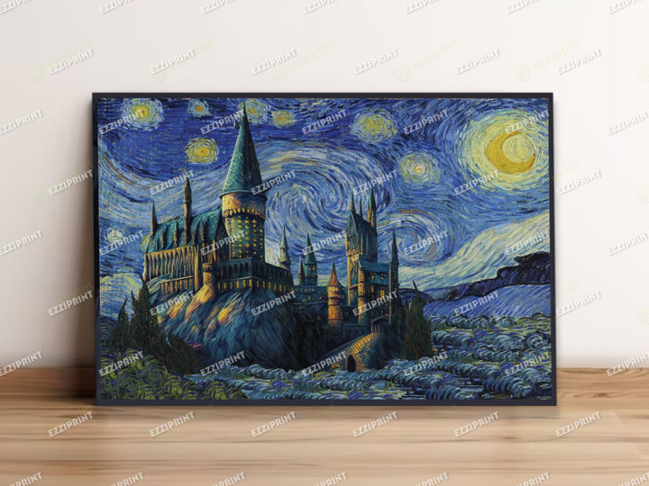 Hogwarts The Starry Night Poster