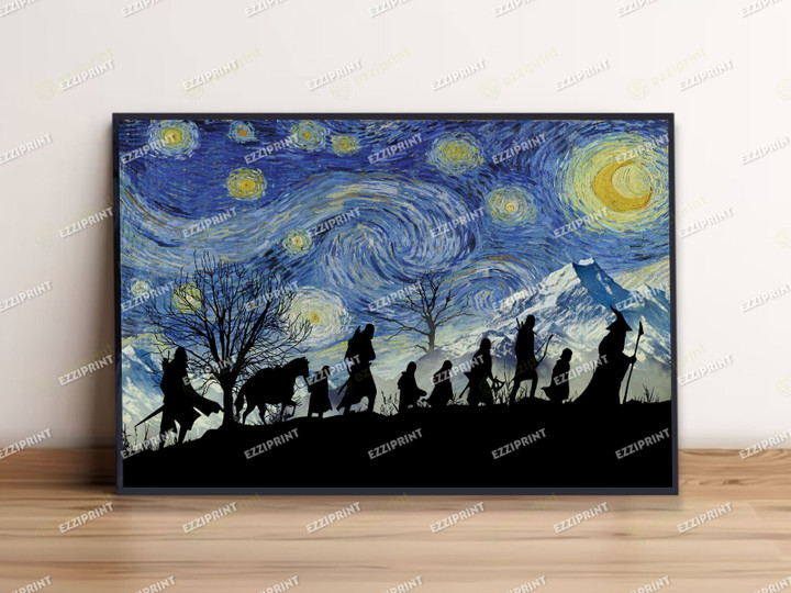 Lord of the Rings The Starry Night Poster