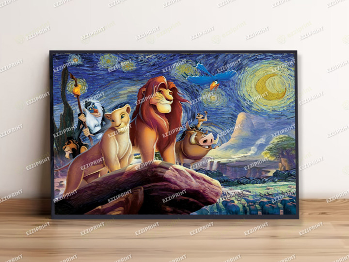 Lion King The Starry Night Poster