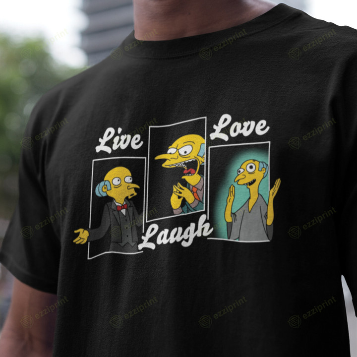 Live Laugh Love The Simpsons T-Shirt