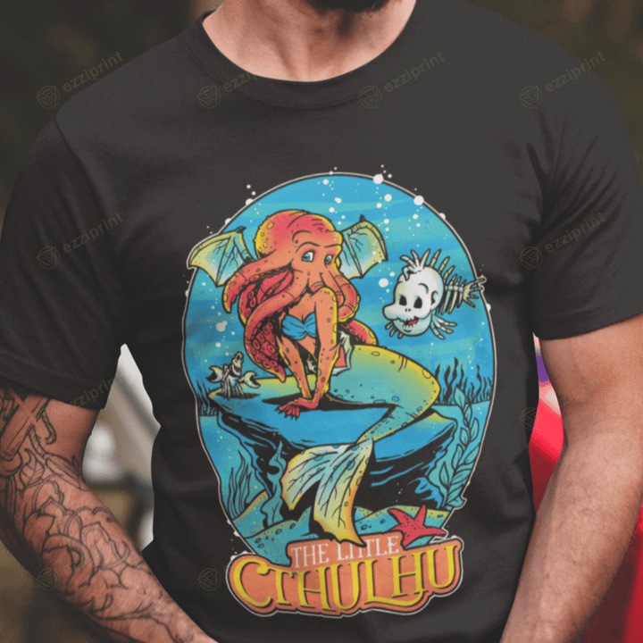 The Little Cthulhu The Little Mermaid Cthulhu Mashup T-Shirt