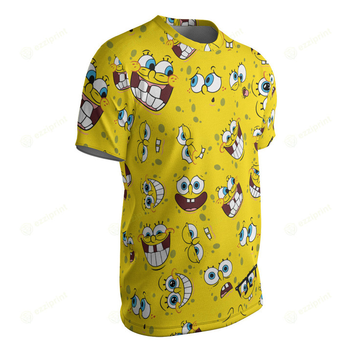 Collage of Emotions SpongeBob AOP T-shirt