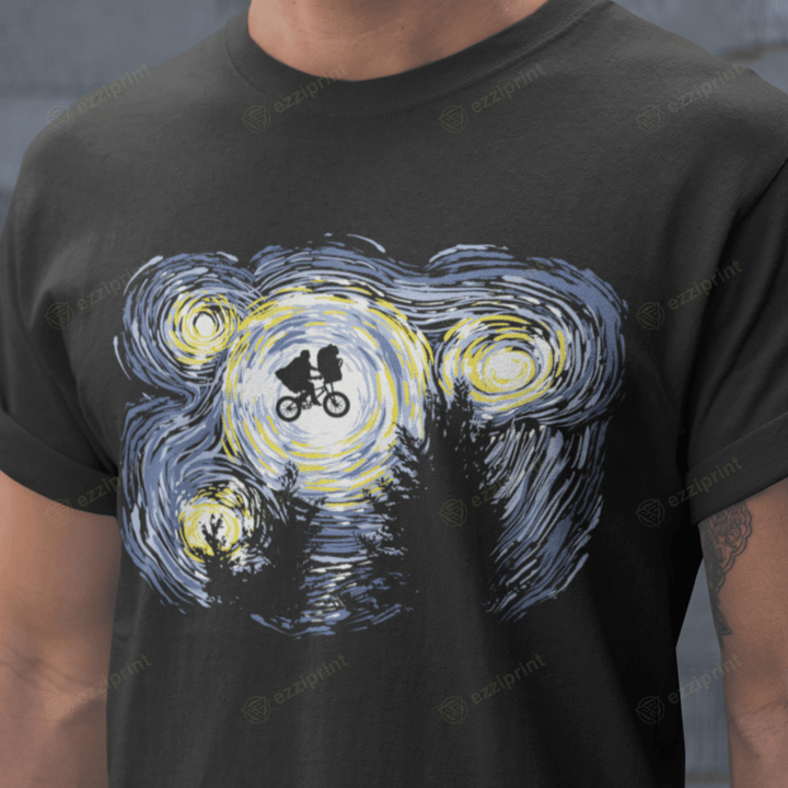 Starry Extraterrestrial The Starry Night 80s T-Shirt
