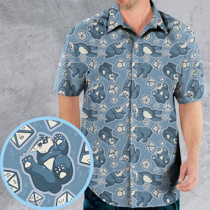 Owlbear Dice DnD Hawaiian Shirt