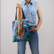 Fishing Hippie Pattern Color Hippie Accessories Tote Bag