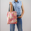 Blush Pink 60s 70s Vintage Flower Hippie Accessories Tote Bag
