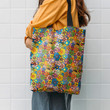 Flower Hippie Pattern Hippie Accessories Tote Bag