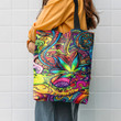 Hippie Psychedelic Pattern Hippie Accessories Tote Bag