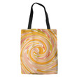 Retro Abstract Swirl 70s Romantic Hippie Accessories Tote Bag