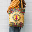 Hippie Mandala Flower Yellow Hippie Accessories Tote Bag