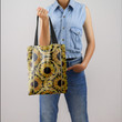 Sun Flower Pattern Hippie Accessories Tote Bag