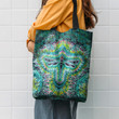 Hippie Bufterfly Ty dye Green Pattern Hippie Accessories Tote Bag