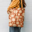 Retro Groovy Daisy Flower Power Vintage Boho Pattern Hippie Accessories Tote Bag