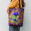 Mind Melt Mushrooms Hippie Accessories Tote Bag