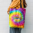 Hippie Pattern Ty Dye Peace Love Hippie Accessories Tote Bag