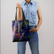 Hippie Psychedelic Leaves Hippie Accessories Tote Bag
