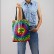 Peace Psychedelic Rainbow Splatter Hippie Accessories Tote Bag