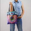 Cat Skull Hippie Peace Love Hippie Accessories Tote Bag