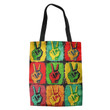 Hi Color Hippie Pattern Hippie Accessories Tote Bag