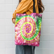 Festival Spiral Bright Colors Hippie Accessories Tote Bag