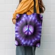 Hippie Mandala Purple Hippie Accessories Tote Bag
