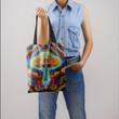 Mushroom Hippie Ty dye Color Hippie Accessories Tote Bag