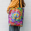 Hippie Pattern Trippy Hippie Accessories Tote Bag