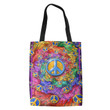 Hippie Pattern Trippy Hippie Accessories Tote Bag