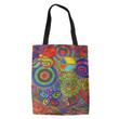Hippie Flower Pattern Symbol Hippie Accessories Tote Bag