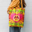 Peace Love Heart Hippie Accessories Tote Bag