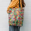 Flower Color Hippie Pattern Hippie Accessories Tote Bag