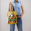 Hippie Girl Donkey Car Flower Hippie Accessories Tote Bag