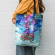 Hippie Galaxy Peace Love Hippie Accessories Tote Bag