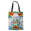 Mushroom Hippie Peace Hippie Accessories Tote Bag