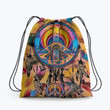 Hippie Native American pattern Hippie Accessorie Drawstring Backpack