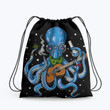 Hippie Octopus Smoking Hippie Accessorie Drawstring Backpack